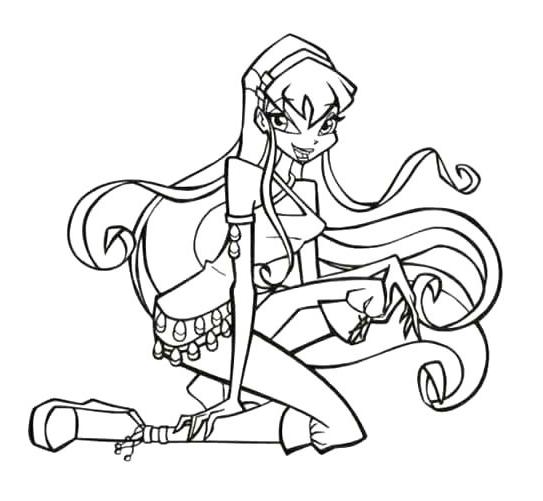 coloriage winx belle